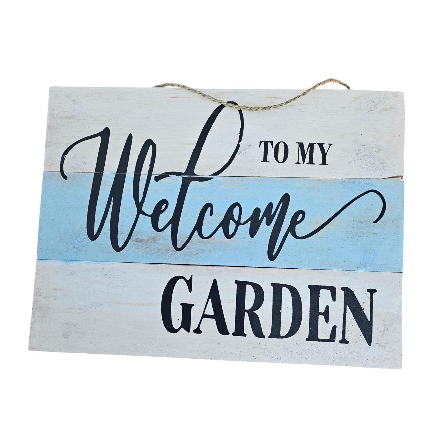 houten (tuin)bord welcome to my garden 2 varianten