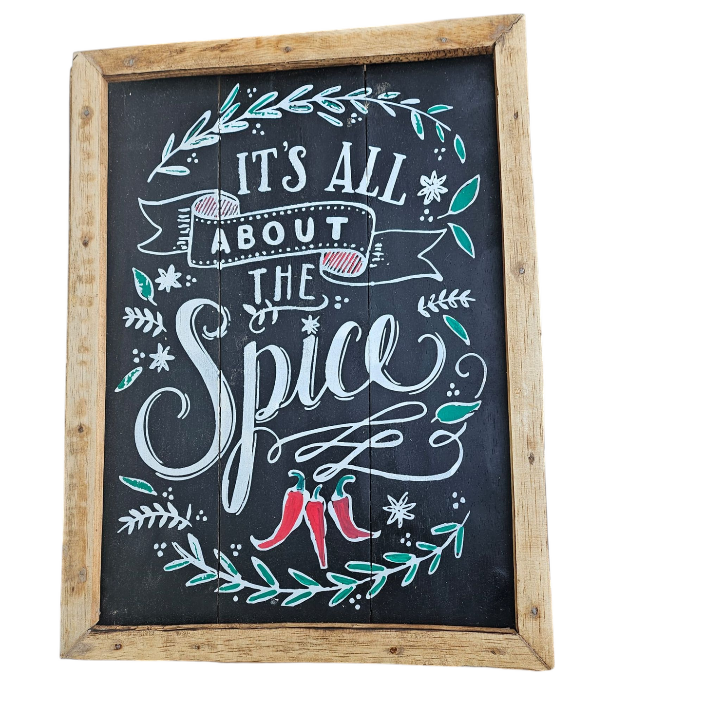 houten (tuin)bord ist all about the spice