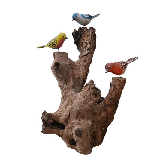 school vogeltjes op stam gemixt